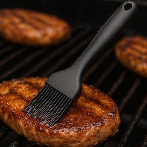 Professional Silicone Pastry Brush Ergonomic Handle Heat Resistant Marinade Tool For Meat BBQ